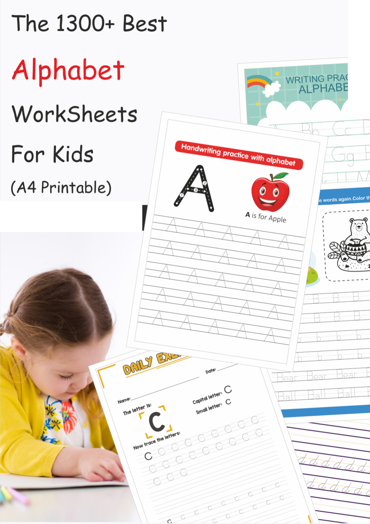 Alphabet worksheet preview