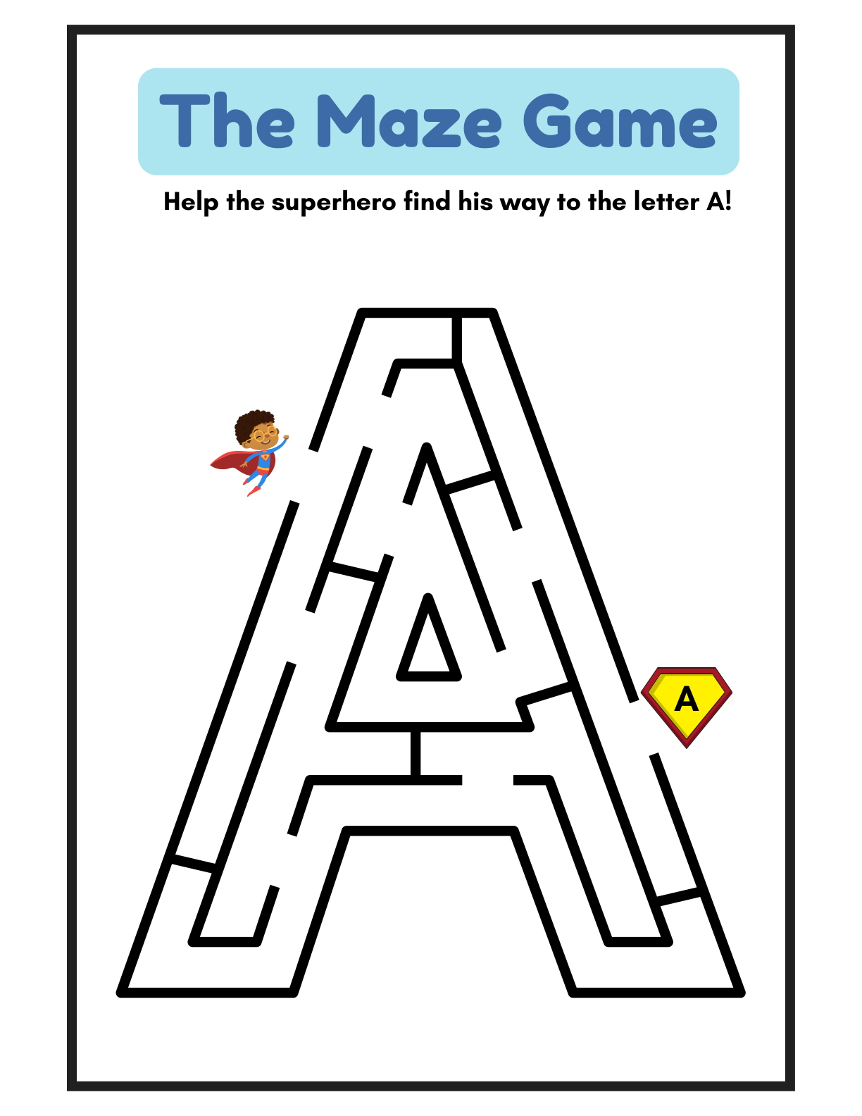 Maze worksheet preview
