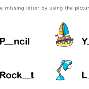 Missing Letters a,e Worksheet V1 Download