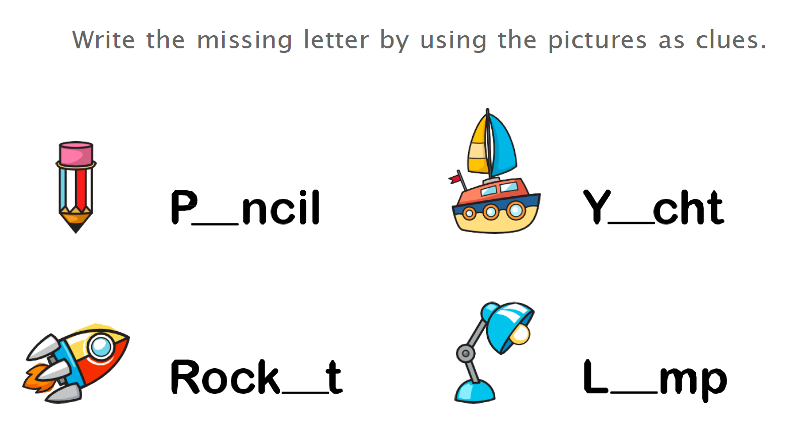 missing letters a,e worksheet v1