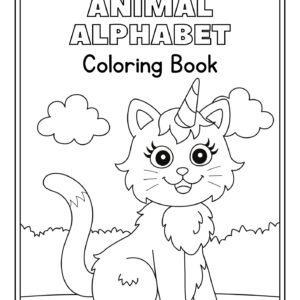 Alphabets Animals Coloring Worksheet Book for Kids Download