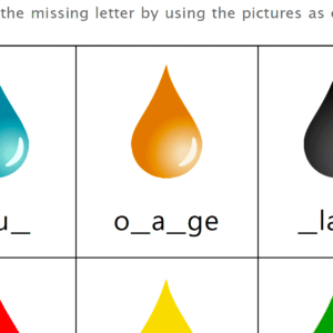 Missing Letters Color Worksheet V1 Download