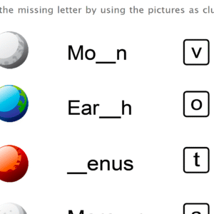 Missing Letters Planet Worksheet V1 Download